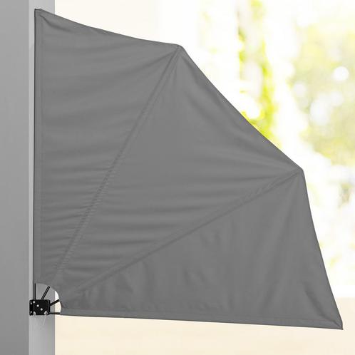 Windscherm balkonscherm opvouwbaar 160x160 cm - grijs, Tuin en Terras, Zonneschermen, Nieuw, Verzenden