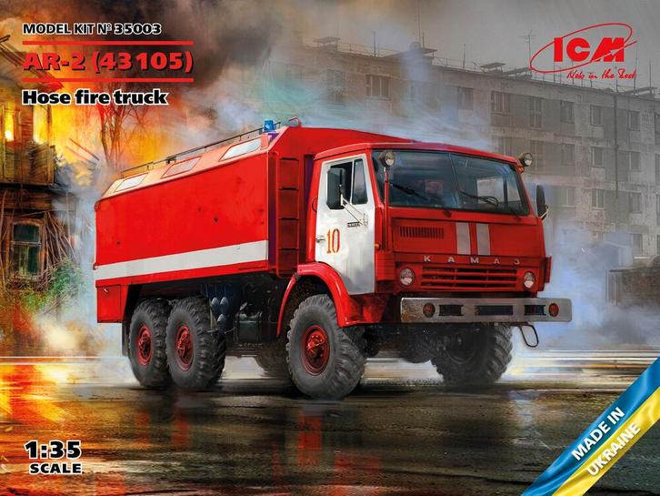 ICM 35003 AR-2 (43105), Hose fire truck Schaal 1:35, Hobby en Vrije tijd, Modelbouw | Auto's en Voertuigen, Overige typen, Nieuw