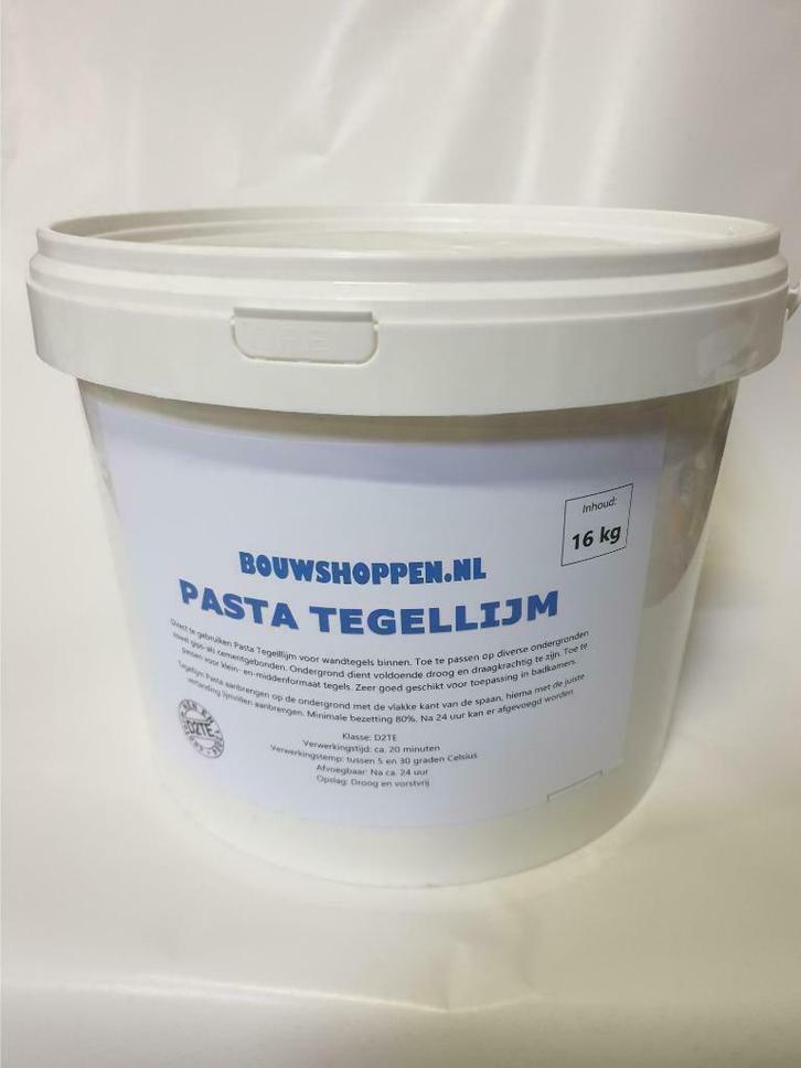 Pasta Tegellijm emmer á 16 kg, Doe-het-zelf en Verbouw, Overige Doe-het-zelf en Verbouw, Nieuw, Ophalen of Verzenden