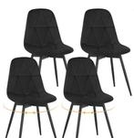 Set van 4 Eetkamerstoelen – Ergonomisch Design, 360° Draaiba, Huis en Inrichting, Stoelen, Verzenden, Nieuw