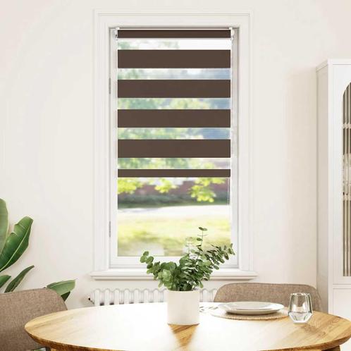 vidaXL Duo Rolgordijn 80x150cm Koffiebruin, Huis en Inrichting, Stoffering | Gordijnen en Lamellen, Bruin, Nieuw, Verzenden