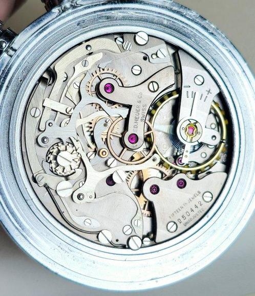 Heuer - Military Splite second stop watch - 250442 -, Sieraden, Tassen en Uiterlijk, Horloges | Heren