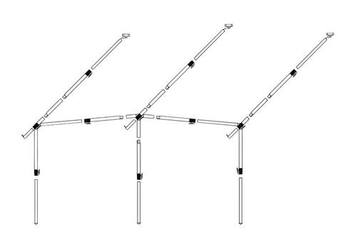 Dorema Frame Voortent Staal EasyGrip 25mm diepte 240, Caravans en Kamperen, Kampeeraccessoires