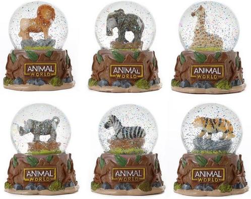 TOIT458162 - Sneeuwbol wilde dieren Animal World Toi-Toys (3, Kinderen en Baby's, Speelgoed | Overig, Ophalen of Verzenden