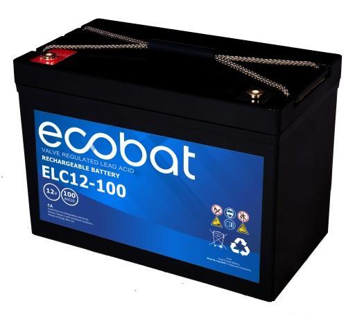 Ecobat AGM VRLA Light Cycle accu | ELC12-100 | 12V 100Ah, Auto-onderdelen, Accu's en Toebehoren, Ophalen of Verzenden