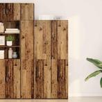 vidaXL Highboard Oud Hout 40x42.5x185 cm Engineered Wood, Minder dan 50 cm, Verzenden, Nieuw, Minder dan 100 cm