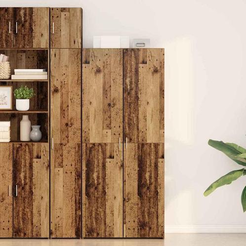 vidaXL Highboard Oud hout 40 x 42.5 x 185 cm Bewerkt hout, Huis en Inrichting, Kasten | Buffetkasten, Nieuw, Minder dan 50 cm