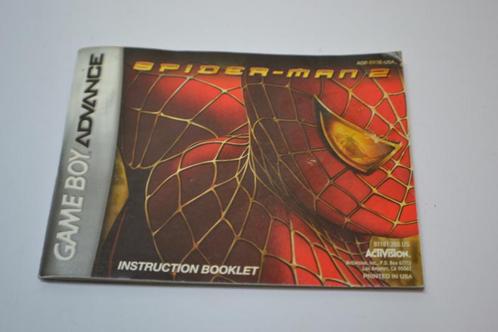 Spider-man 2 (GBA USA MANUAL), Spelcomputers en Games, Spelcomputers | Nintendo Portables | Accessoires, Zo goed als nieuw, Verzenden