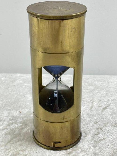 Zandloper - D.H.R. Holland - Messing, Glas - 1940-1950 -, Antiek en Kunst, Curiosa en Brocante
