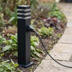 Malibu | Staande buitenlamp | 60cm | Zwart | E27 fitting, Ophalen of Verzenden, Nieuw, Netvoeding, Staande lamp