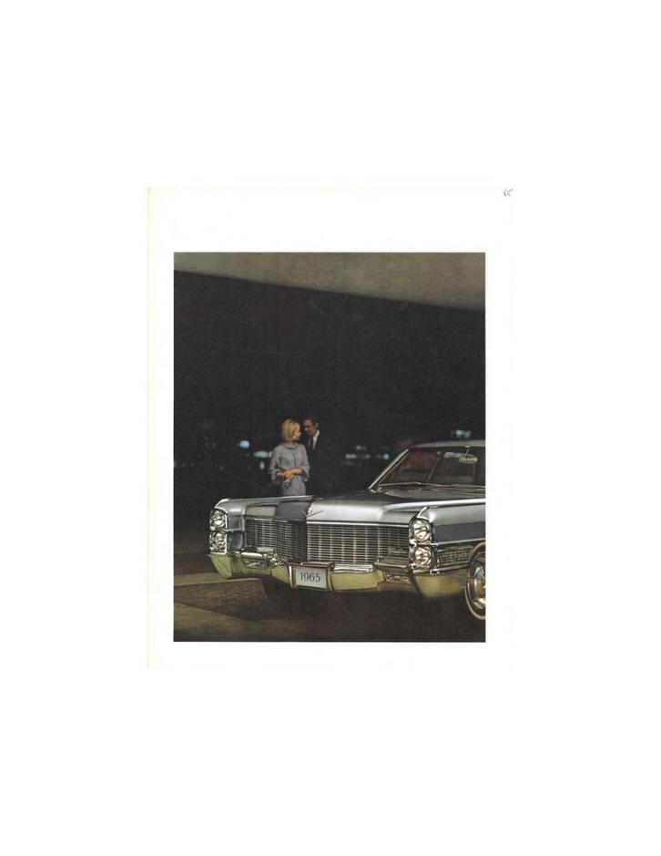 1965 CADILLAC PROGRAMMA BROCHURE ENGELS (USA), Boeken, Auto's | Folders en Tijdschriften