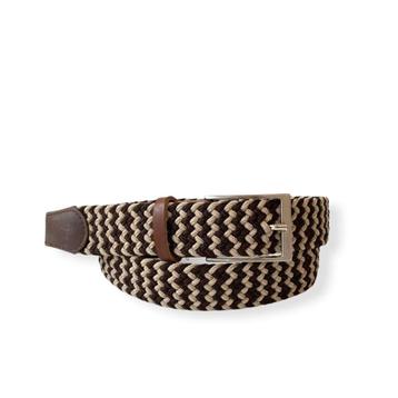 Mooie bruin met beige elastische riem NIEUW beschikbaar voor biedingen