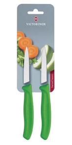 schilmesje met spitse punt 8 cm groen| RVS | 2 stuks | 18..., Verzenden