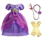Rapunzel jurk + haarband + handschoenen 92/140, Kinderen en Baby's, Carnavalskleding en Verkleedspullen, Ophalen of Verzenden