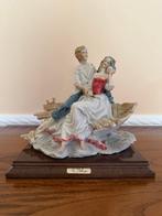 Capodimonte - A. Belcari - Beeld, Coppia in barca - 22 cm -