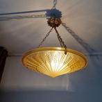 Kroonluchter - brons/koper persglas - Art Deco, Antiek en Kunst