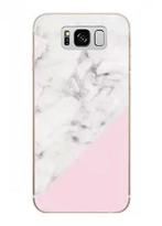 Galaxy S8 Geometrisch TPU Hoesje Marmer Wit / Roze, Nieuw, Ophalen of Verzenden