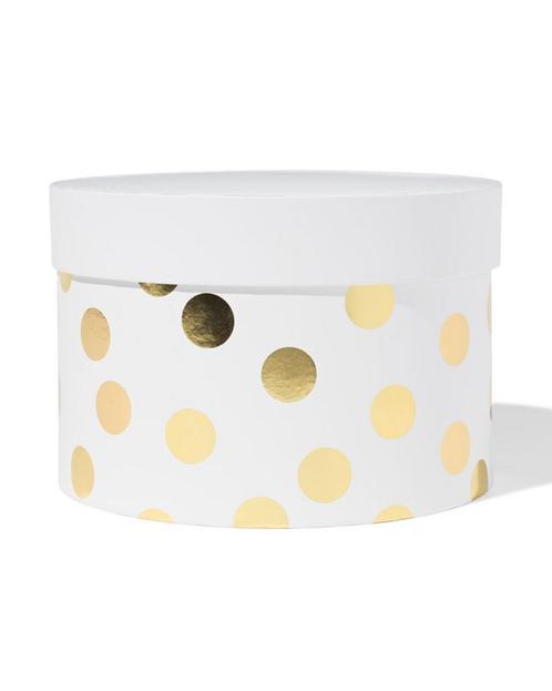 HEMA Doos Ø22.2x15 rond stippen, Hobby en Vrije tijd, Feestartikelen, Nieuw, Verzenden