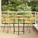 vidaXL 3-delige Tuinset poly rattan, Tuin en Terras, Tuinsets en Loungesets, 3 zitplaatsen, Nieuw, Tuinset, Verzenden