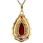 Gouden hanger met bloedkoraal 14 krt, Ophalen of Verzenden, Nieuw