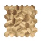 Zelfklevend Mozaïek Hexagon Goud Brons, Nieuw