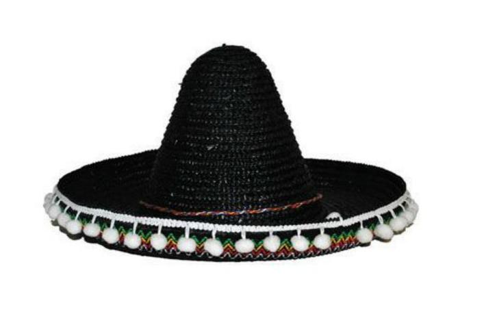 Mexicaanse sombrero kind zwart, Hobby en Vrije tijd, Feestartikelen, Nieuw, Ophalen of Verzenden