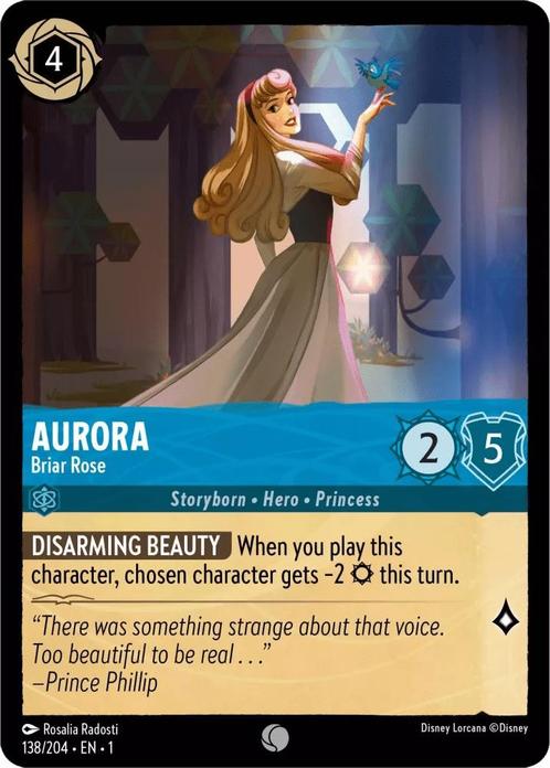 [138/204] - AURORA - Briar Rose ENG FOIL [M/NM], Verzamelen, Disney, Ophalen of Verzenden