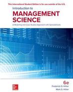 9781260091854 ISE Introduction to Management Science: A M..., Frederick Hillier, Zo goed als nieuw, Verzenden