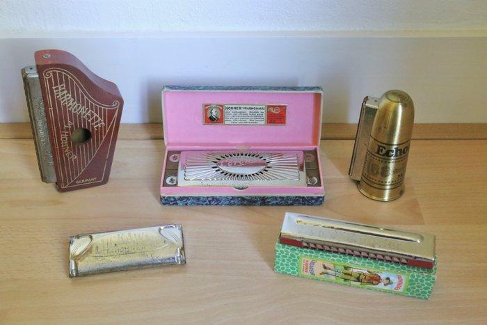 Hohner - Verzameling vooroorlogse mondharmonicas - ZELDZAME, Muziek en Instrumenten, Blaasinstrumenten | Blokfluiten