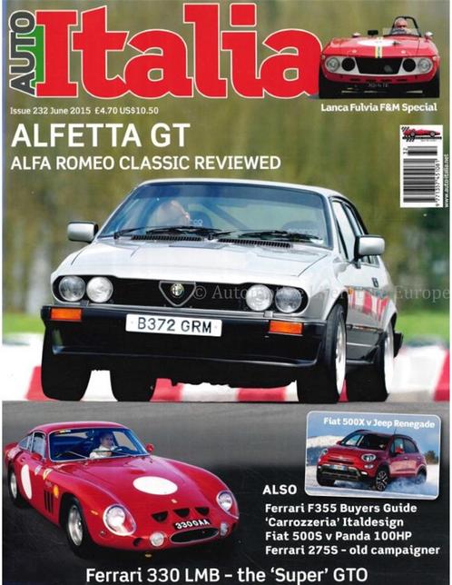 2015 AUTO ITALIA MAGAZINE 232 ENGELS, Boeken, Auto's | Folders en Tijdschriften