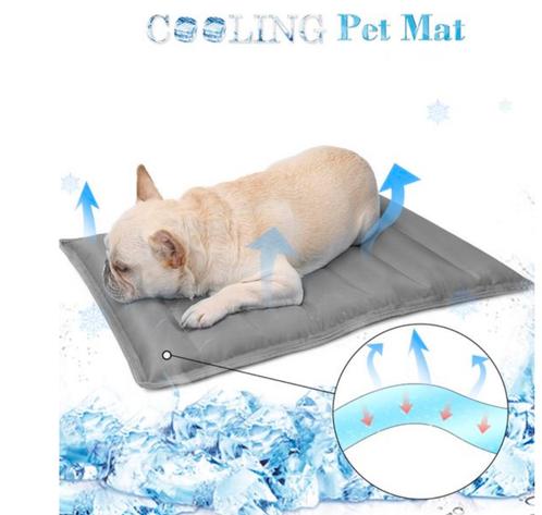 Koelmat voor huisdieren Grijs 50x65cm - Dierenkoelmat zel..., Dieren en Toebehoren, Honden-accessoires, Nieuw, Ophalen of Verzenden