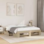 vidaXL Bedframe zonder matras hout sonoma eikenkleurig, Bruin, Verzenden, 200 cm, 160 cm