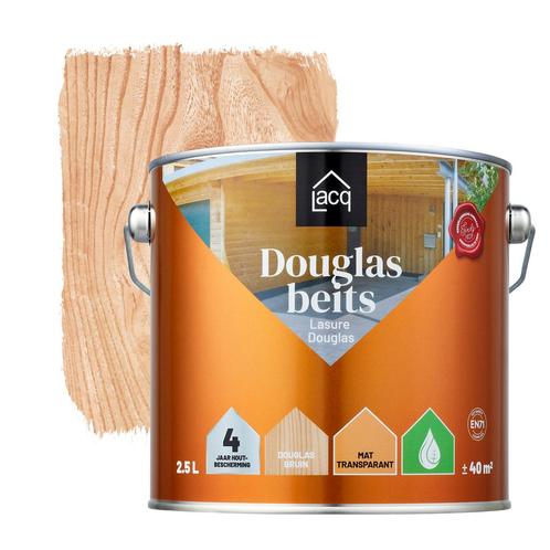 Lacq Douglas Beits Douglas Brown 2.5L, Doe-het-zelf en Verbouw, Verf, Beits en Lak, Beits, Nieuw, Minder dan 5 liter, Verzenden