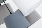 Design hanglamp LEVELS zwart grijs wit met 5 linnen kappen -, Nieuw, Ophalen of Verzenden
