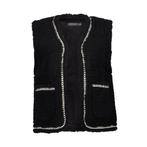 -50% Geisha  Geisha Gilet teddy embroidery -  maat XS, Kleding | Dames, Truien en Vesten, Verzenden, Nieuw, Zwart