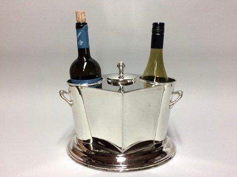 Wijnkoeler - Wijnkoeler voor twee flessen in Art Deco stijl, Antiek en Kunst, Curiosa en Brocante