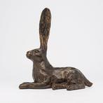sculptuur, Hare Sculpture - Bronze Interior statue of a