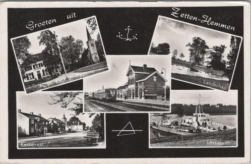 ZETTEN - HEMMEN - Meerluik Groeten uit Zetten-Hemmen, Verzamelen, Ansichtkaarten | Nederland, Verzenden