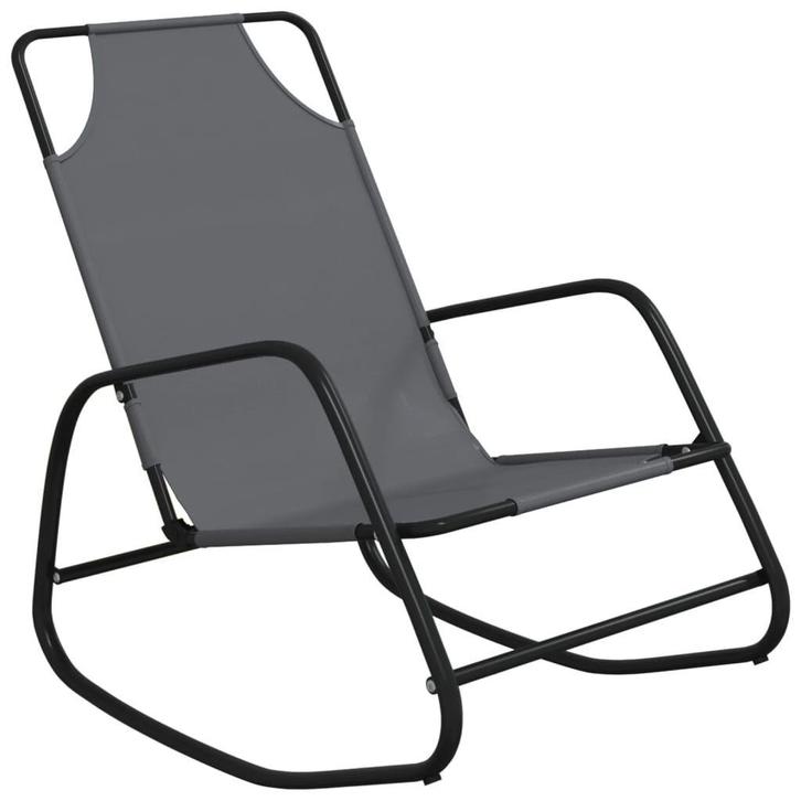 Ligbed Schommelend - Tweedekansje - Staal en Textileen, Tuin en Terras, Ligbedden, Nieuw, Textileen, Ophalen of Verzenden