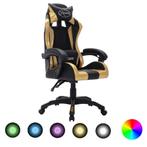 Racestoel RGB Goud - Zwart | Retourdeal | 42% Korting!, Ophalen of Verzenden, Nieuw, Overige kleuren