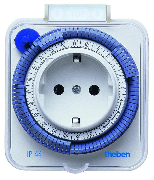 Theben Timer 26 IP44 Analoge Socket Tijdschakelaar - 0260855, Doe-het-zelf en Verbouw, Elektra en Kabels, Overige typen, Nieuw