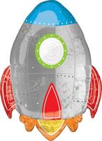 Amscan - Folieballon XL Raket 73 cm, Ophalen of Verzenden, Nieuw