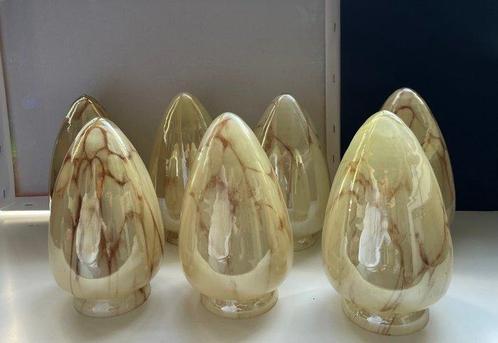 Lamp (7) - Opaline glas - Art deco lampenset, Antiek en Kunst, Curiosa en Brocante