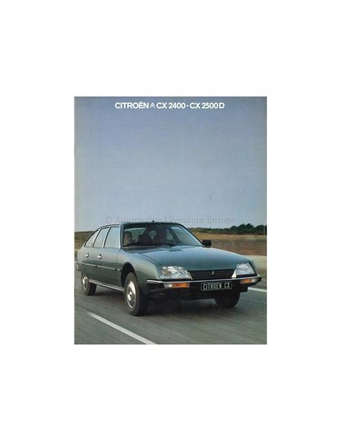 1980 CITROËN CX 2400 / CX 2500 D BROCHURE FRANS, Boeken, Auto's | Folders en Tijdschriften