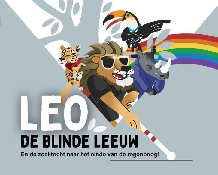 Leo, de blinde leeuw en de zoektocht naar het einde van de, Boeken, Kinderboeken | Baby's en Peuters, Zo goed als nieuw, Verzenden