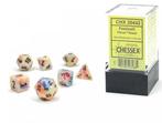 Mini Polydice Dobbelsteen Set Gekleurd (7 stuks) | Chessex -, Verzenden, Nieuw