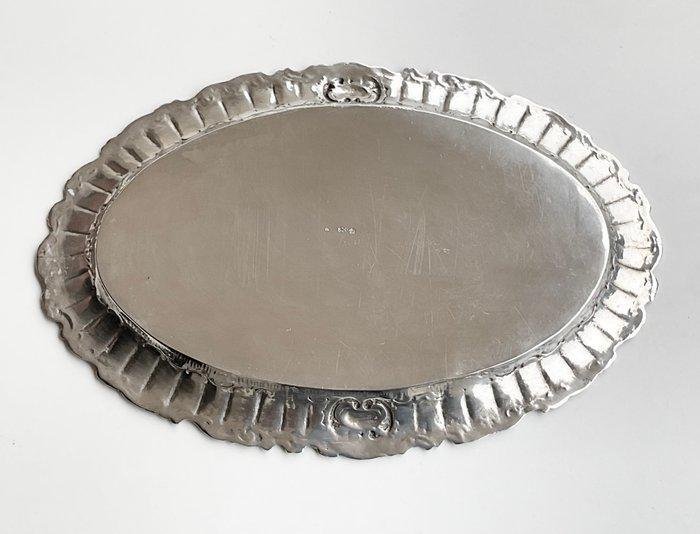 Dienblad - .800 zilver - Rijkelijk gedecoreerd, Antiek en Kunst, Antiek | Goud en Zilver