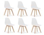 Lichtgewicht eetkamerstoelen KITO - set van 6, eenvoudig..., Huis en Inrichting, Stoelen, Nieuw, Ophalen of Verzenden, Grijs, Vijf, Zes of meer stoelen