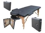 Massagetafel Hout Zwart | Premium | OP=OP, Ophalen of Verzenden, Nieuw, Massagetafel