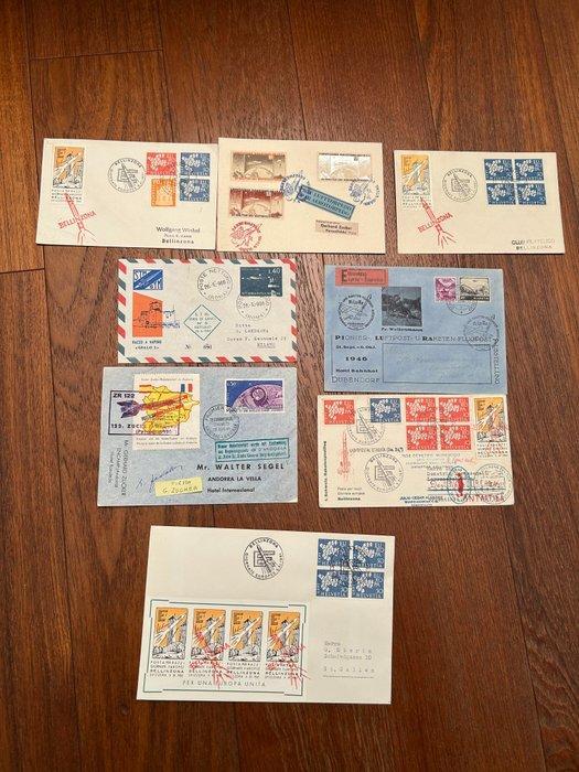 Envelop (8) - Posta Razzo: 8 experimenten in Zwitserland,, Postzegels en Munten, Postzegels | Europa | Duitsland